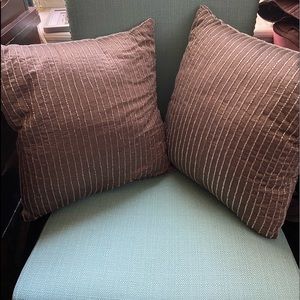 Beaded Pillows, Silver/Gray